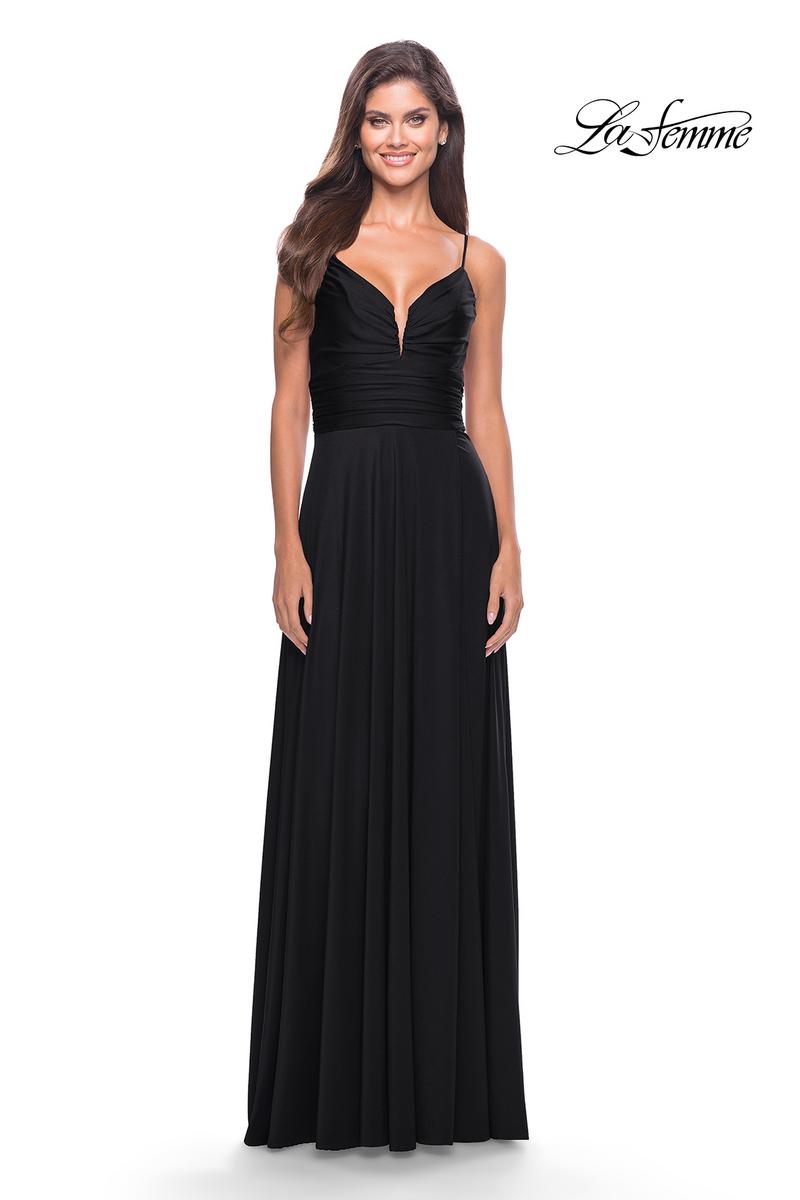 La Femme Dress 31090 - Black