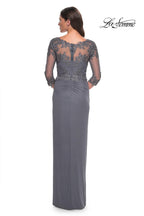 La Femme Evening Dress 31093 - Gunmetal