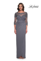 La Femme Evening Dress 31093 - Gunmetal