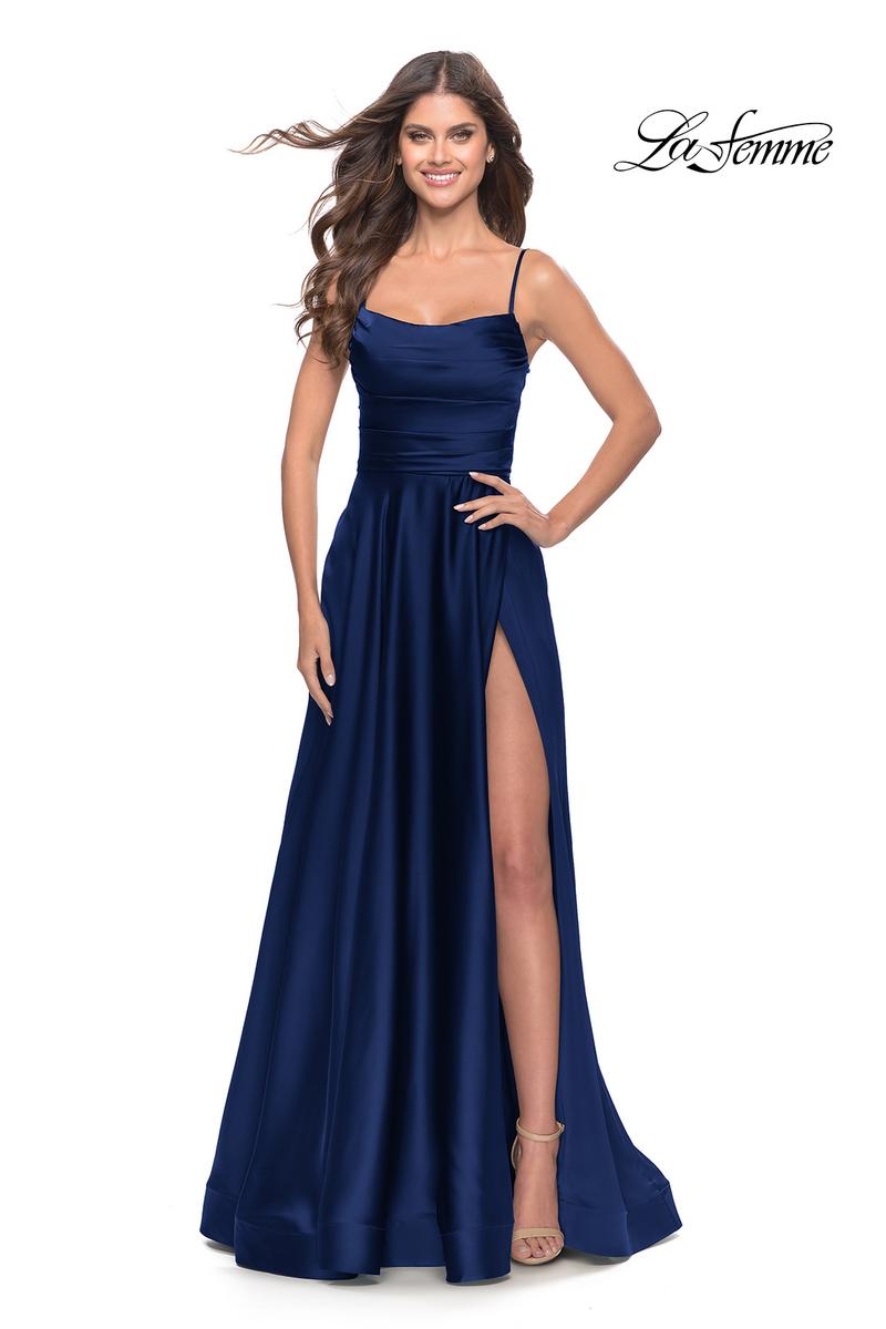 La Femme Dress 31105 - Navy