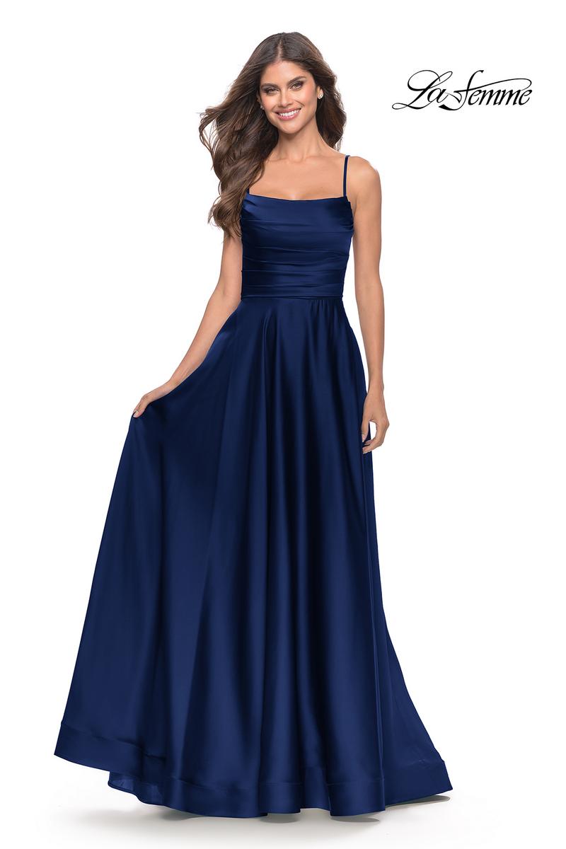 La Femme Dress 31105 - Navy
