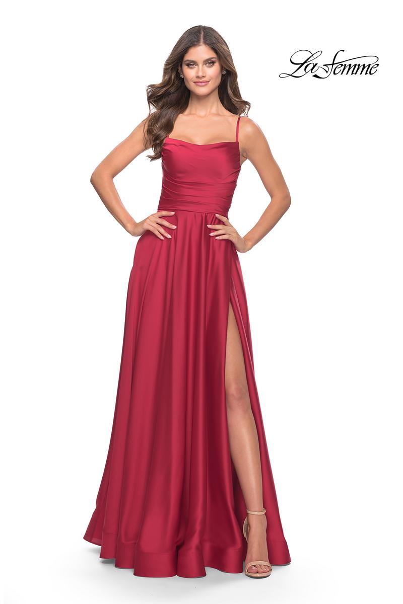 La Femme Dress 31105 - Red