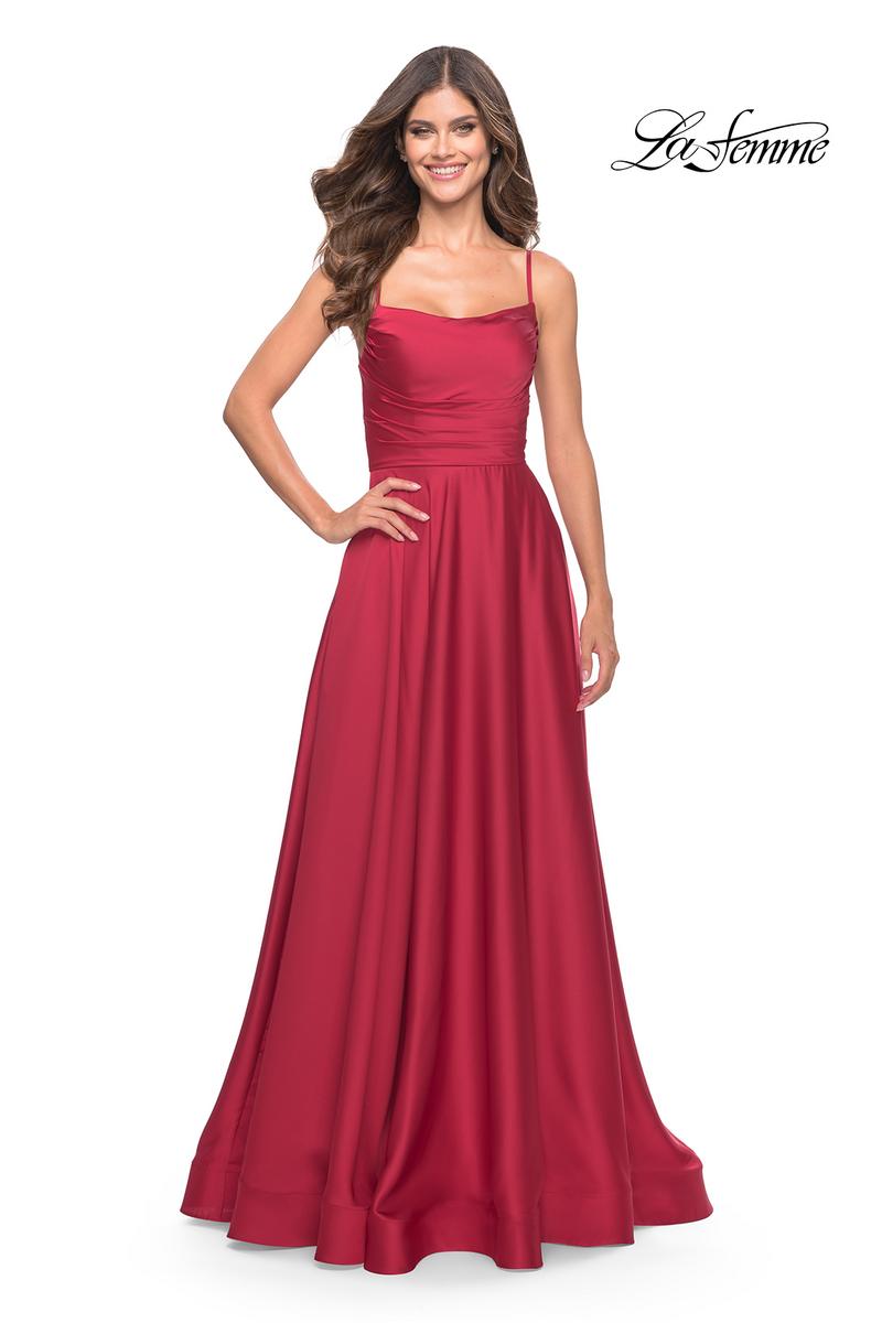 La Femme Dress 31105 - Red