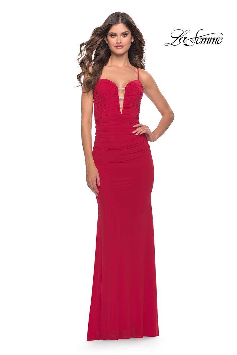 La Femme Dress 31114 - Red