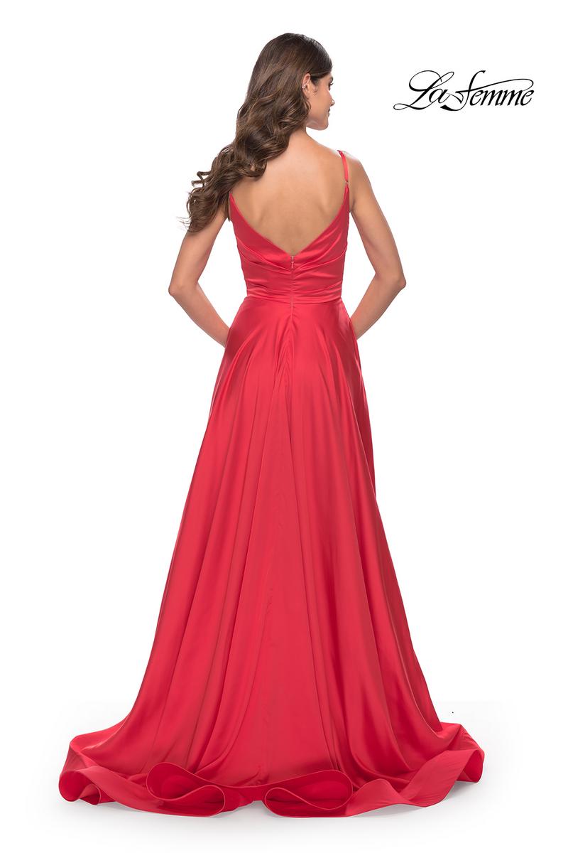 La Femme Dress 31121 - Hot Coral