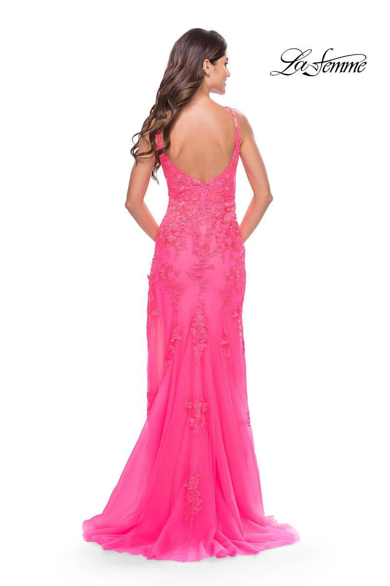 La Femme Dress 31125 - Neon Pink