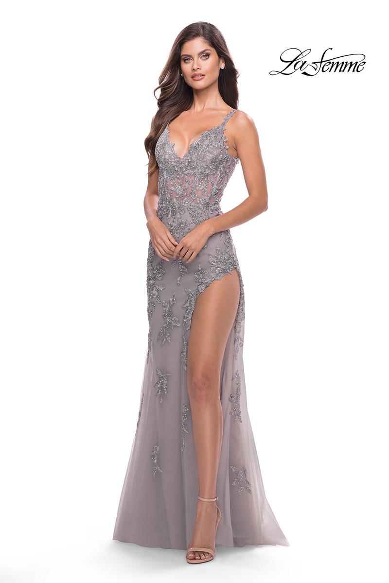 La Femme Dress 31126 - Silver