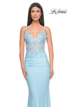 La Femme Dress 31128 - CLOUD BLUE