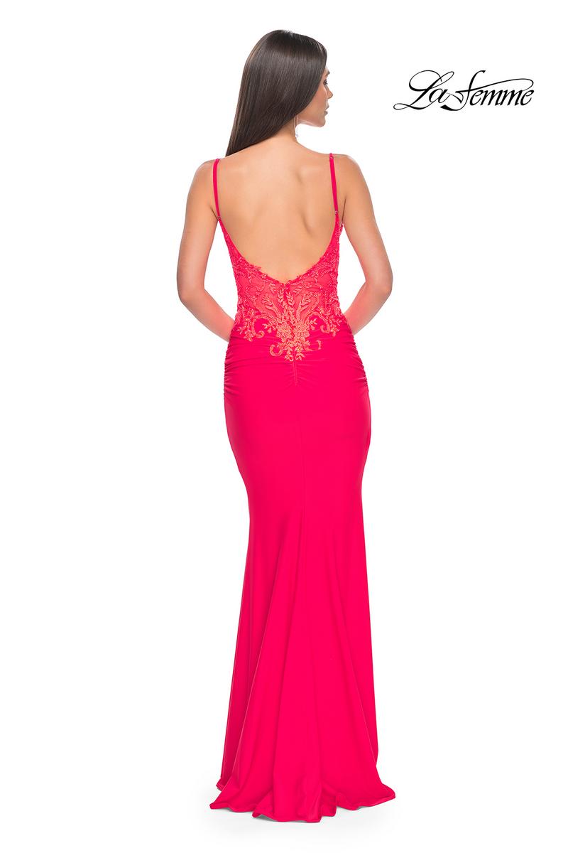 La Femme Dress 31128 - NEON PINK