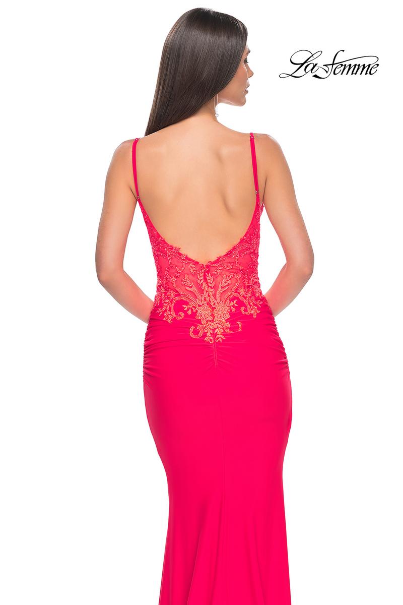 La Femme Dress 31128 - NEON PINK
