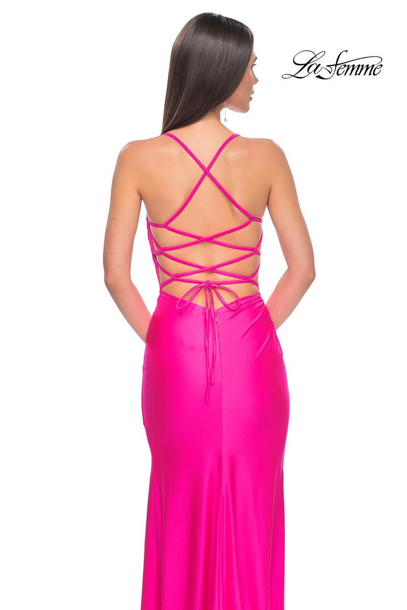 La Femme Dress 31129 - NEON PINK