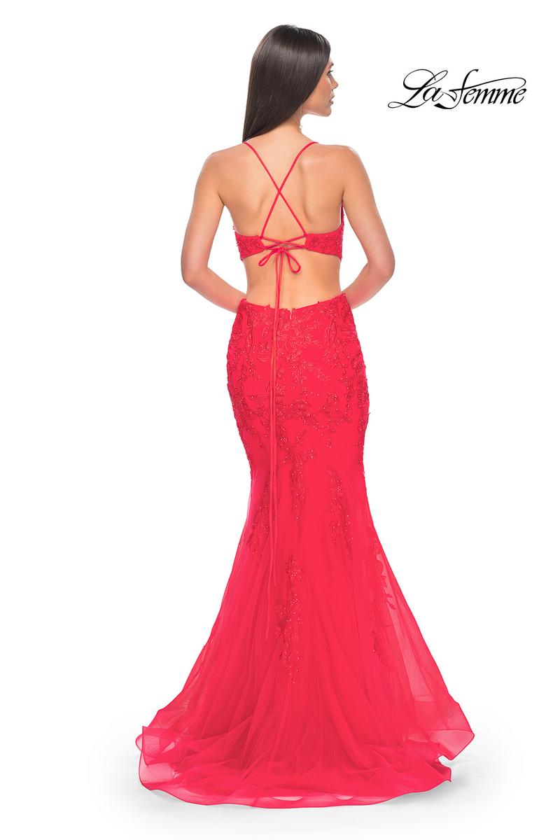 La Femme Dress 31133 - HOT CORAL