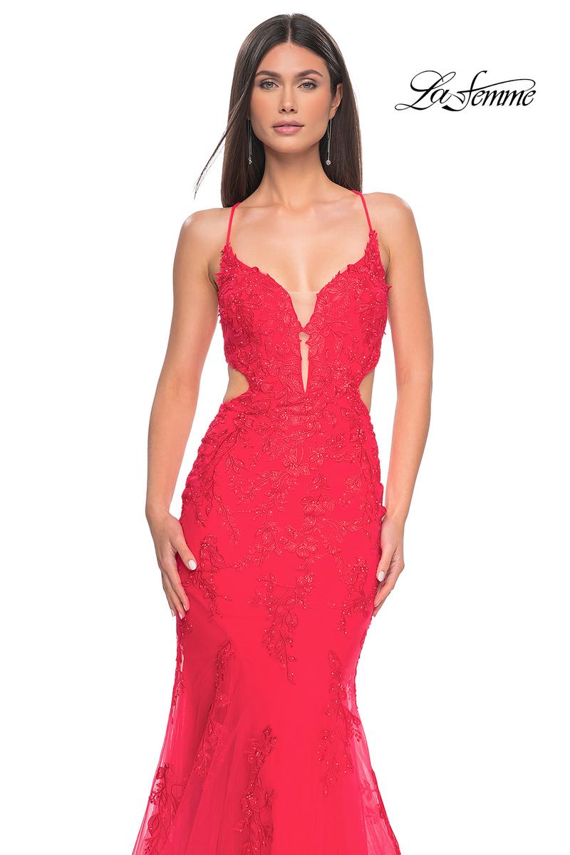 La Femme Dress 31133 - HOT CORAL