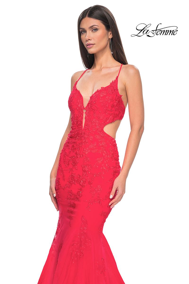La Femme Dress 31133 - HOT CORAL