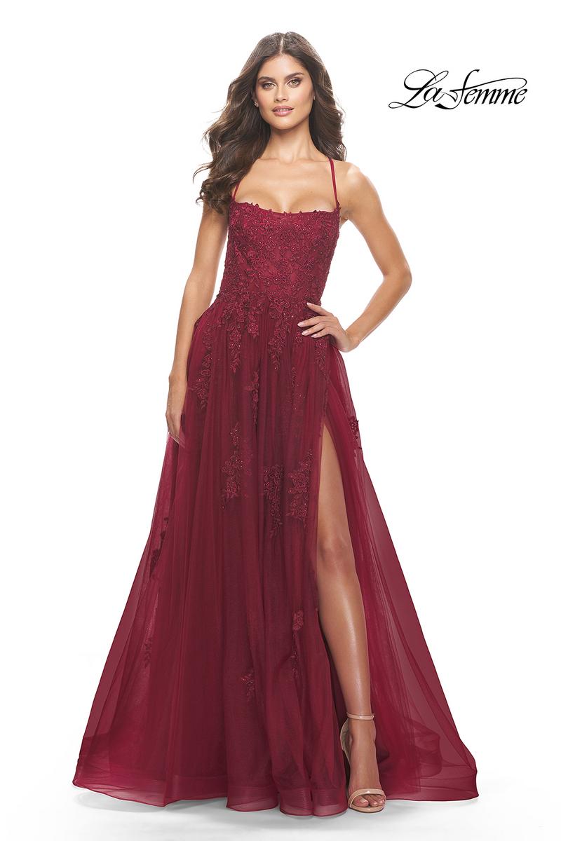 La Femme Dress 31135 - Dark Berry