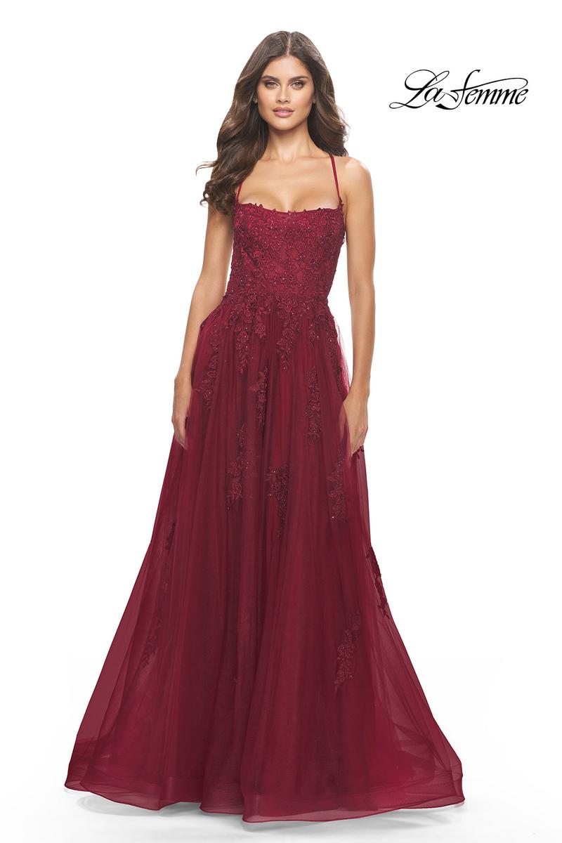 La Femme Dress 31135 - Dark Berry