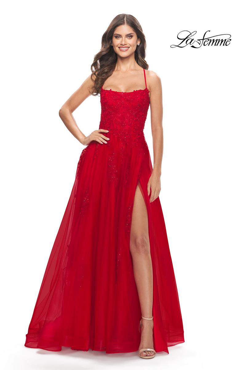 La Femme Dress 31135 - Red