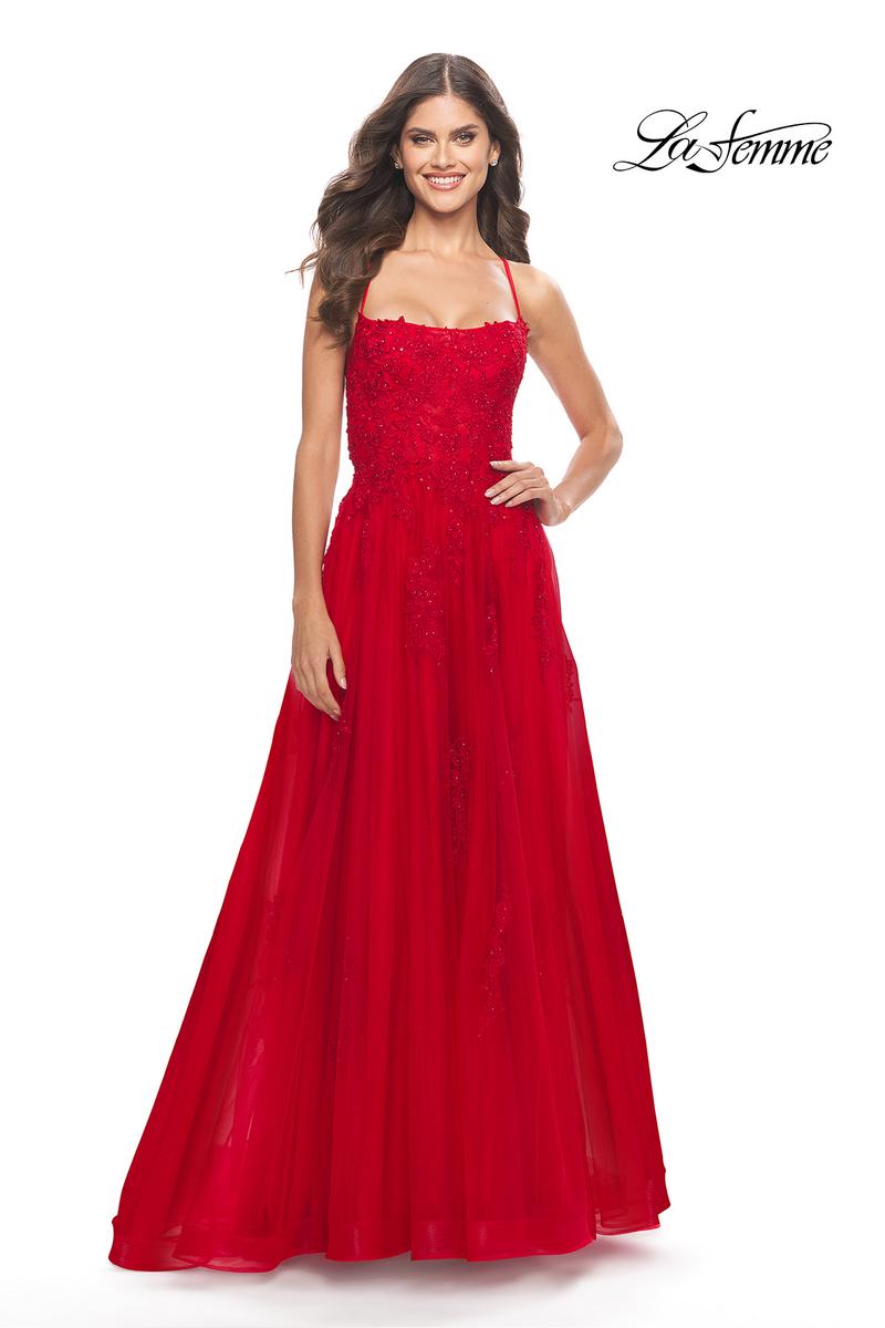 La Femme Dress 31135 - Red
