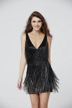 Primavera Couture Short Dress 3113 - Black