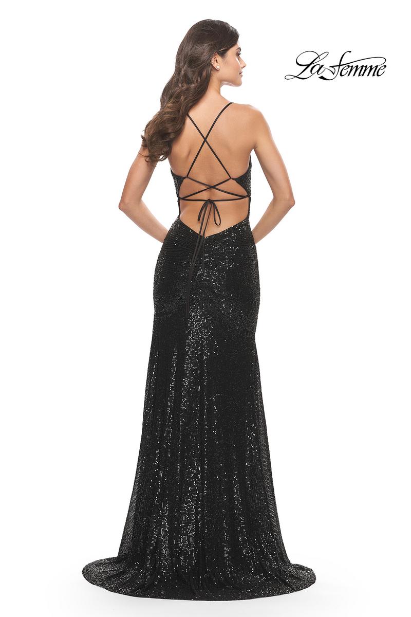 La Femme Dress 31140 - Black