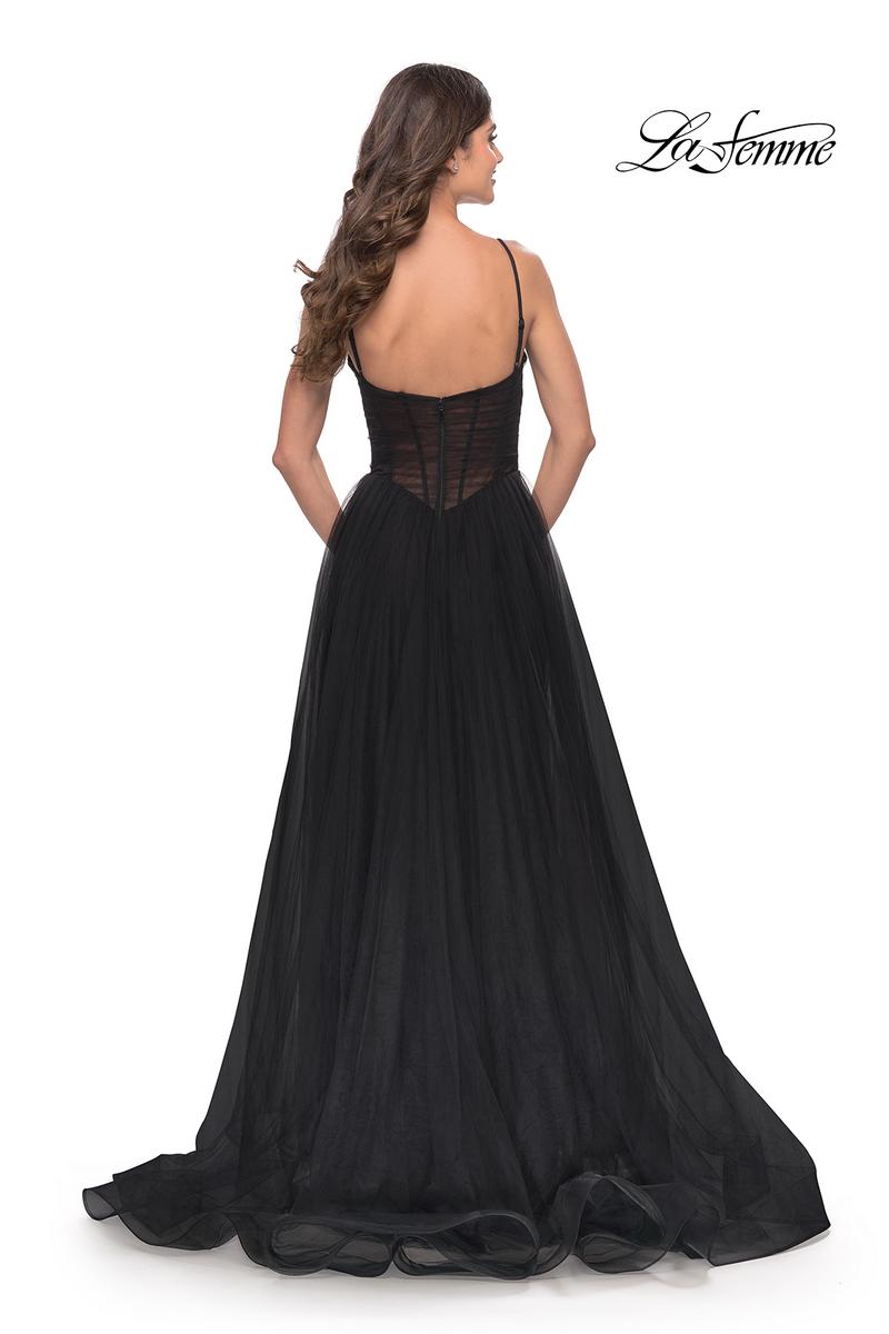 La Femme Dress 31147 - Black