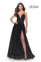 La Femme Dress 31147 - Black