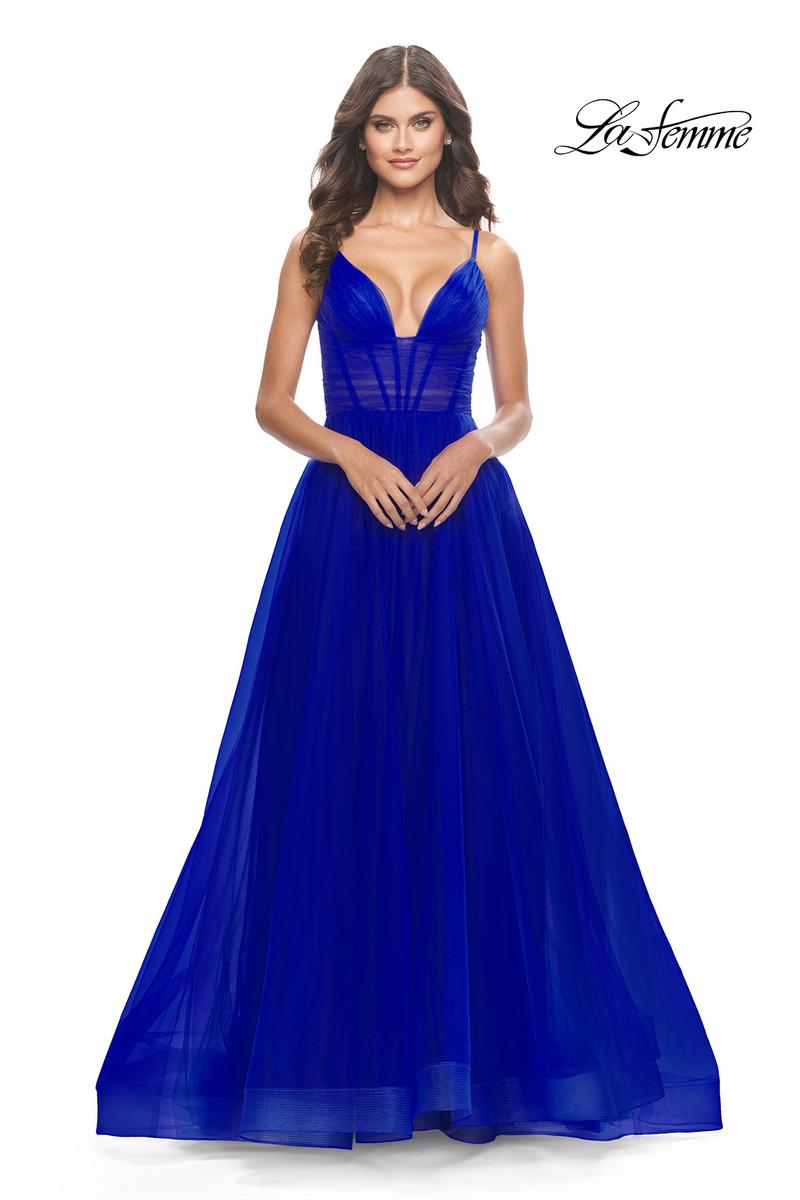 La Femme Dress 31147 - Royal Blue