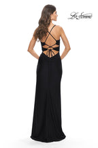 La Femme Dress 31174 - Black
