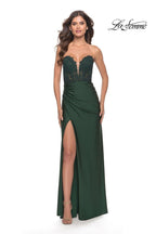 La Femme Dress 31182 - Dark Emerald