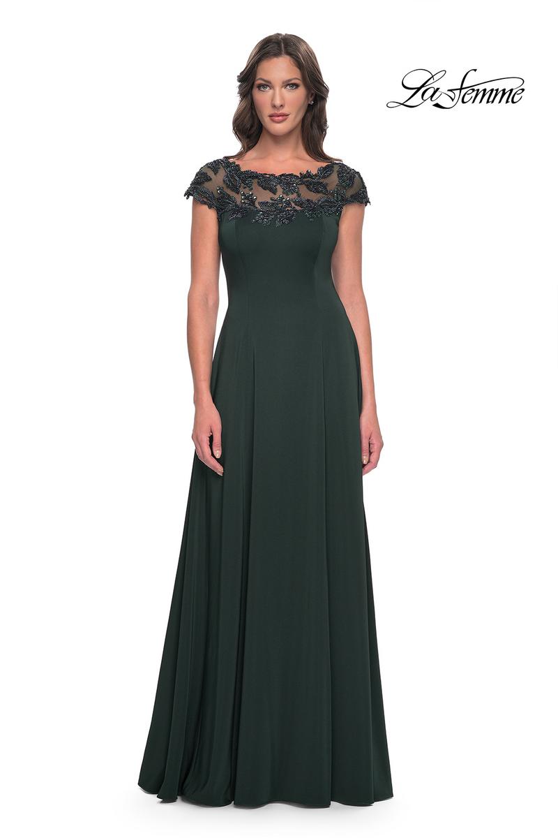 La Femme Evening Dress 31195 - Emerald