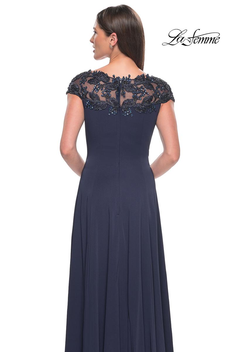 La Femme Evening Dress 31195 - Navy
