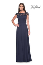La Femme Evening Dress 31195 - Navy