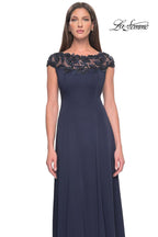 La Femme Evening Dress 31195 - Navy