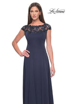 La Femme Evening Dress 31195 - Navy