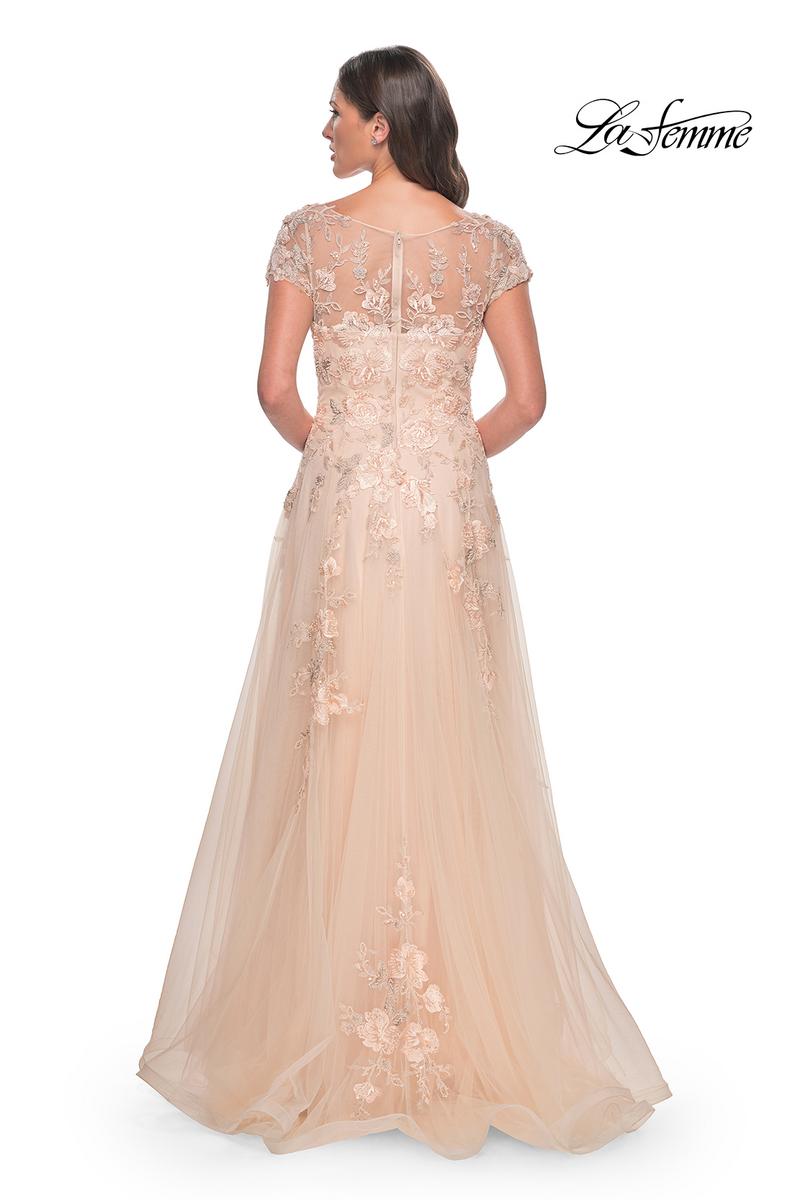 La Femme Evening Dress 31198 - Champagne