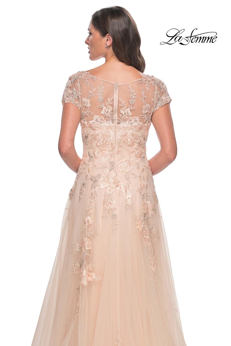 La Femme Evening Dress 31198 - Champagne