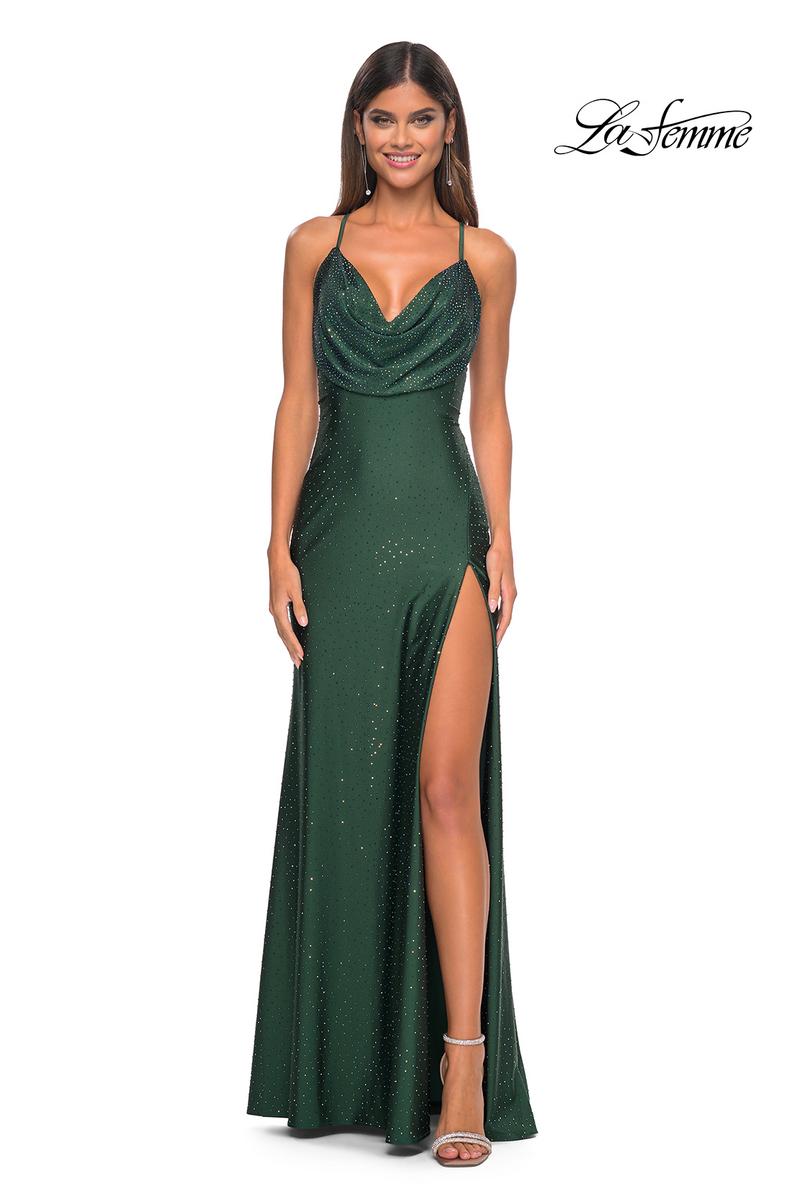 La Femme Dress 31221 - DARK EMERALD