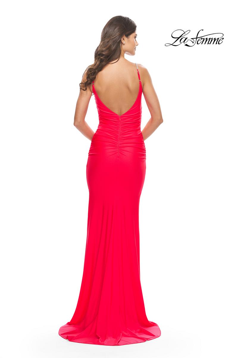 La Femme Dress 31222 - Hot Coral