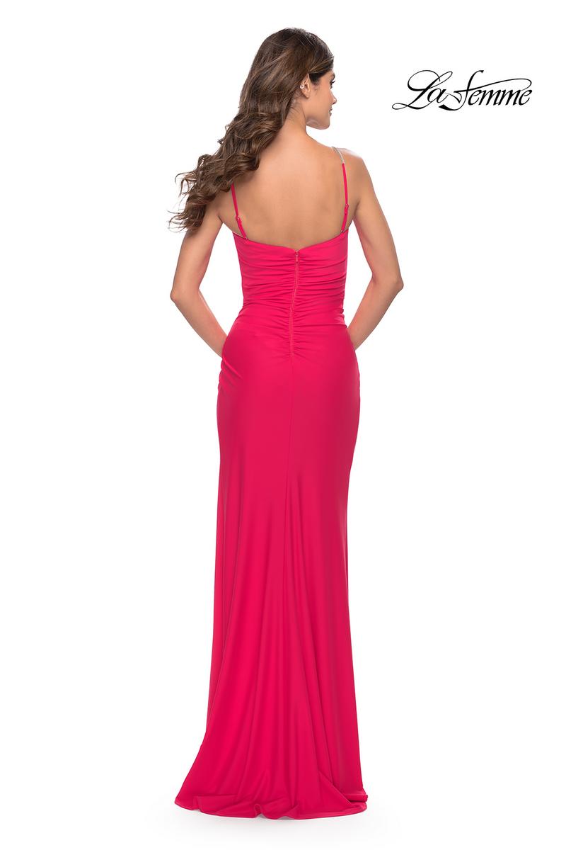 La Femme Dress 31224 - Hot Coral