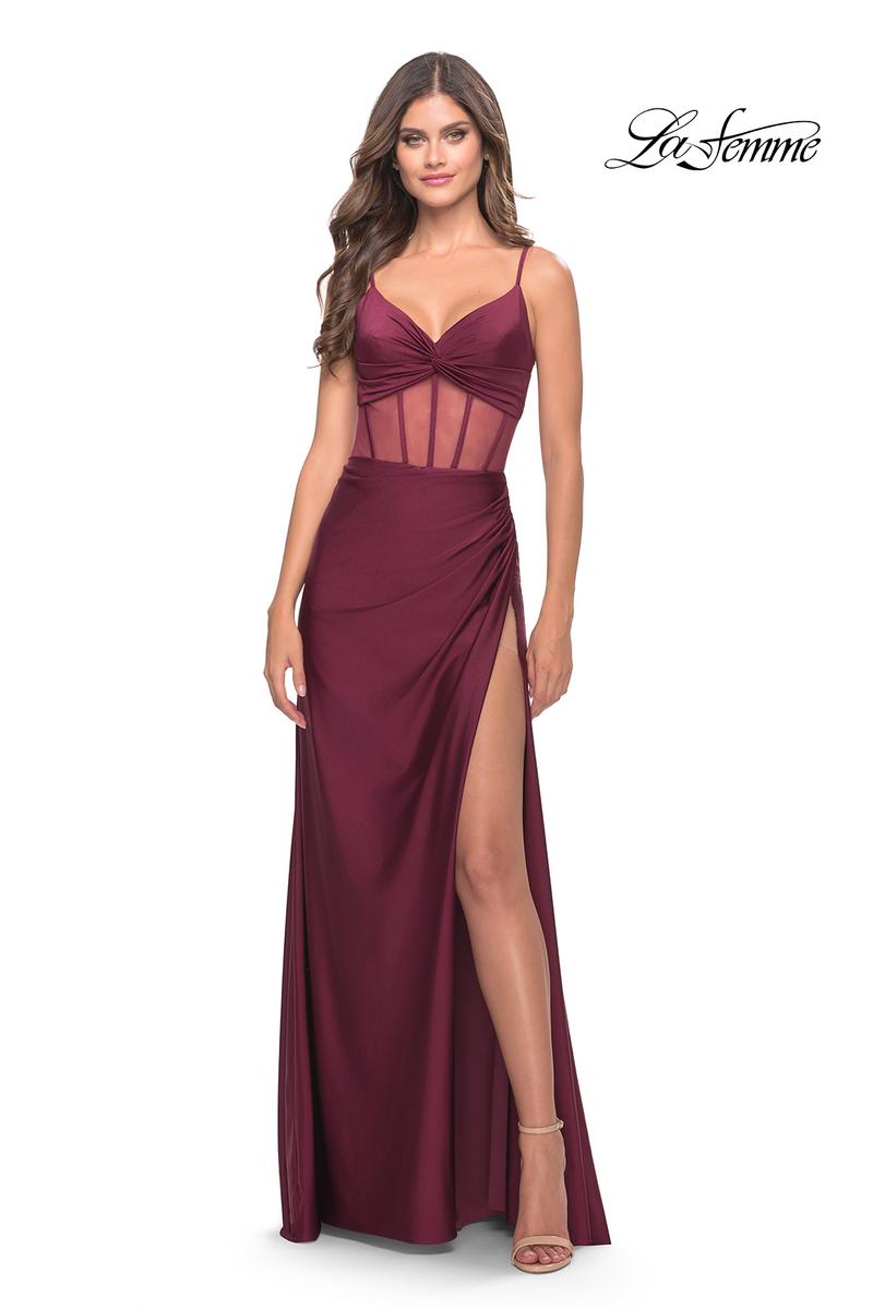 La Femme Dress 31229 - DARK BERRY
