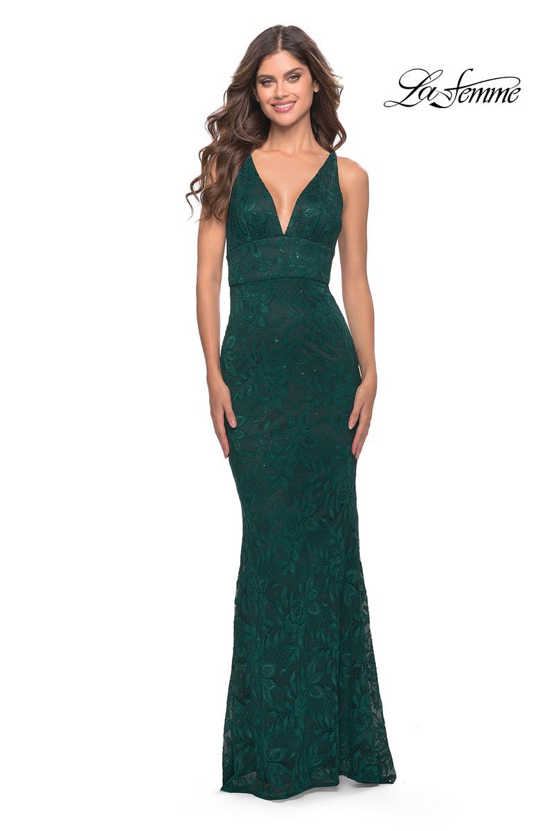 La Femme Dress 31234 - Dark Emerald