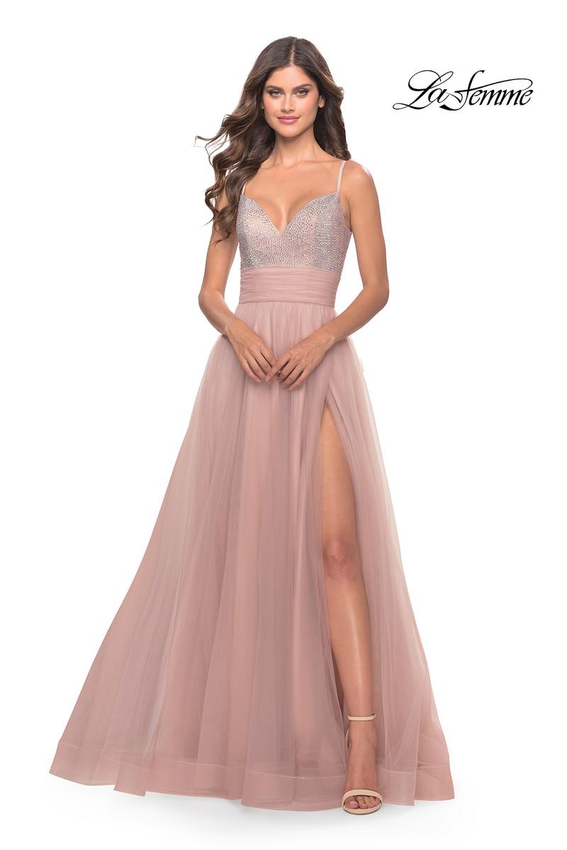 La Femme Dress 31238 - Dusty Mauve