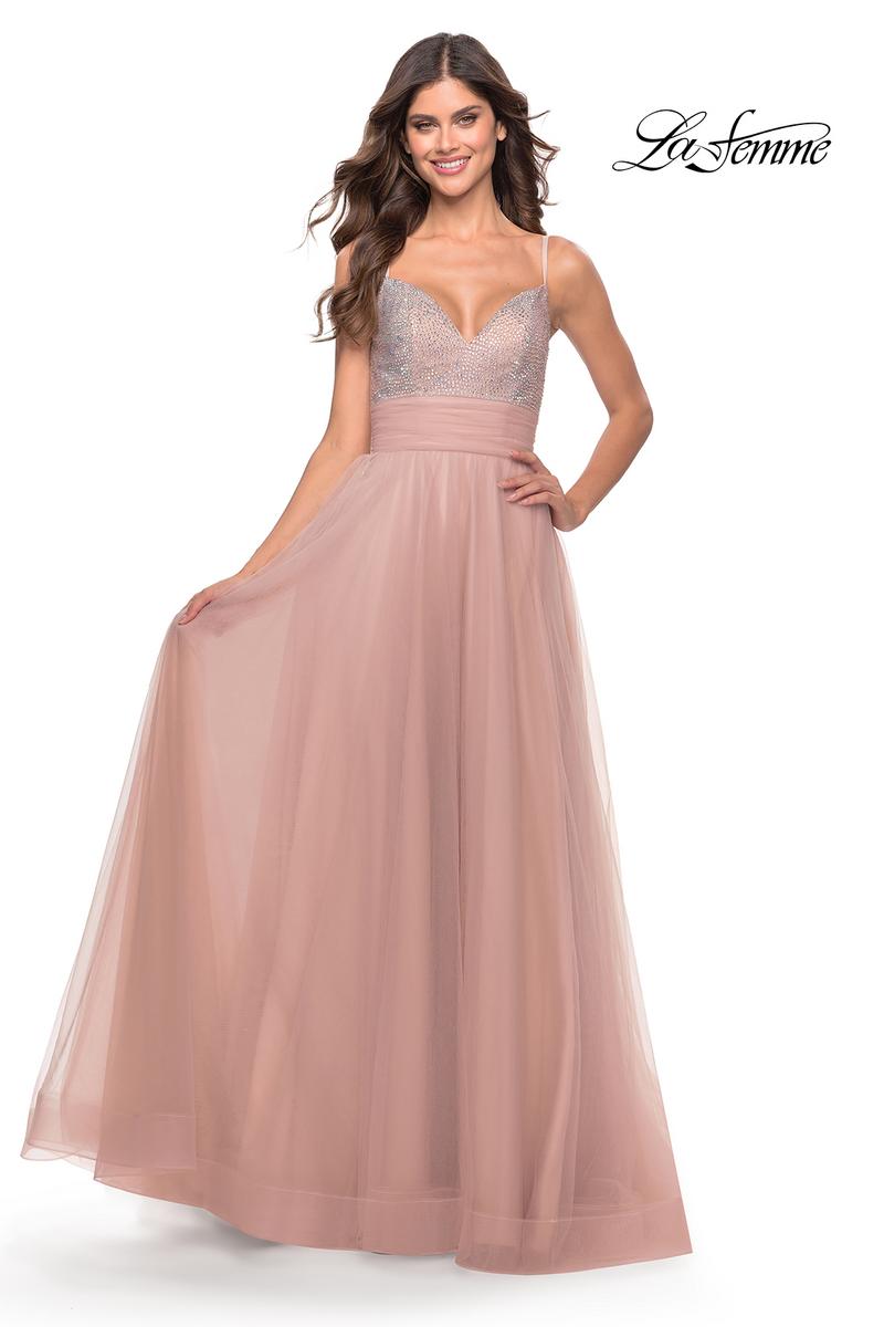 La Femme Dress 31238 - Dusty Mauve