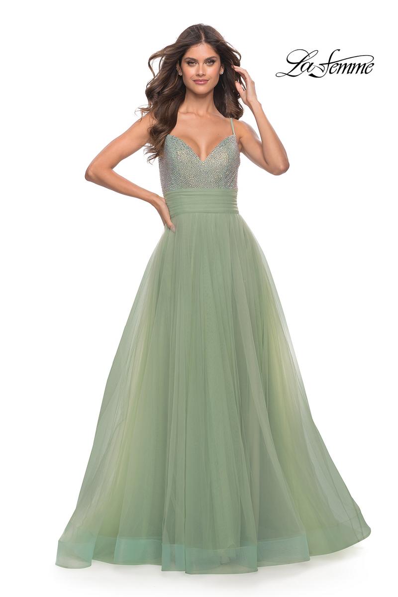 La Femme Dress 31238 - Sage