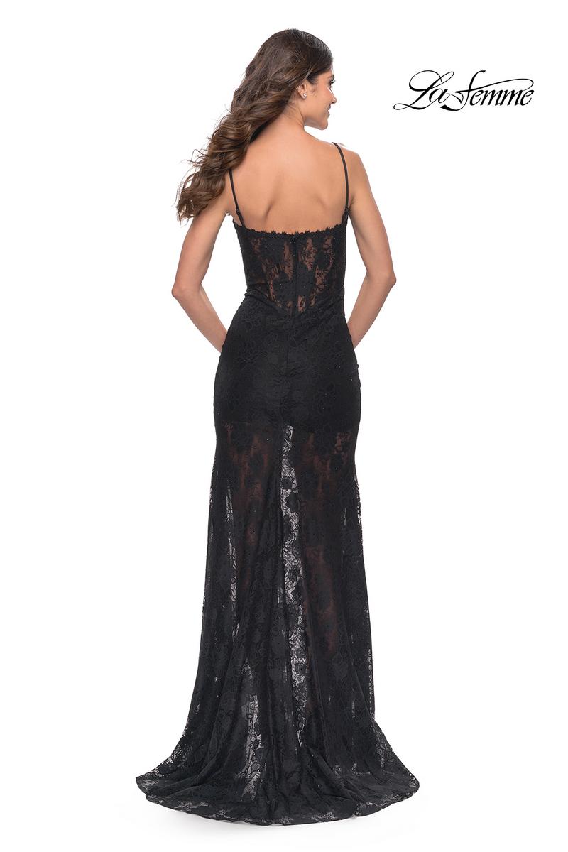 La Femme Dress 31252 - Black