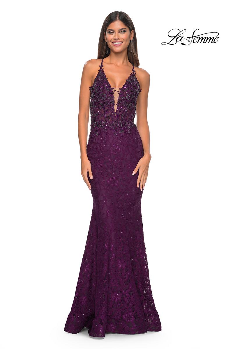 La Femme Dress 31265 - DARK BERRY