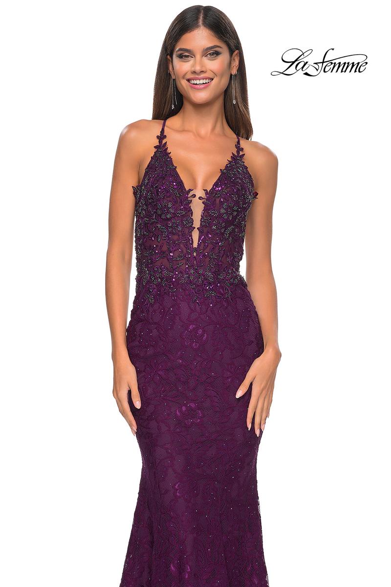 La Femme Dress 31265 - DARK BERRY