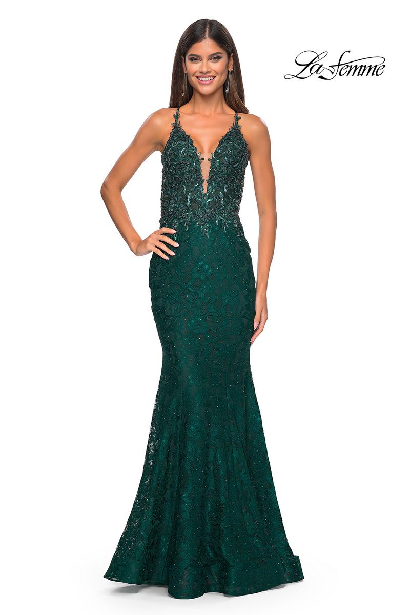 La Femme Dress 31265 - DARK EMERALD