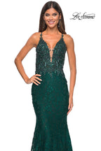 La Femme Dress 31265 - DARK EMERALD