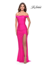 La Femme Dress 31276 - Neon Pink
